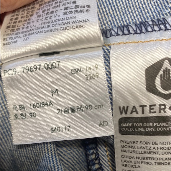 Levi's size medium Classic Blue Denim‎ Jacket big E medium wash vintage look - Picture 11 of 12